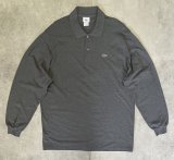 画像: 90'S CHEMISE LACOSTE 長袖 ポロシャツ ダークグレーヘザー フランス製 (VINTAGE)