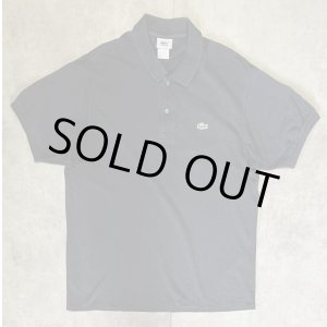画像: 80'S CHEMISE LACOSTE ポロシャツ チャコール フランス製 (VINTAGE)