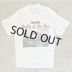 画像: 80'S BATTLE OF THE BAY 1989 シングルステッチ 半袖 Tシャツ ホワイト USA製 (VINTAGE)