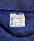 画像2: 70'S TOWNCRAFT シングルステッチ 耳付きポケット 半袖 Tシャツ ネイビー (VINTAGE)