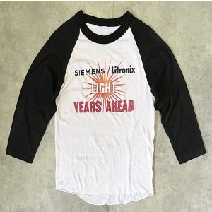 画像: 80'S SIEMENS LITRONIX シングルステッチ ラグランスリーブ ベースボール Tシャツ (VINTAGE)