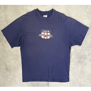 画像: 90'S Levis シングルステッチ 半袖 Tシャツ ネイビー USA製 (VINTAGE)