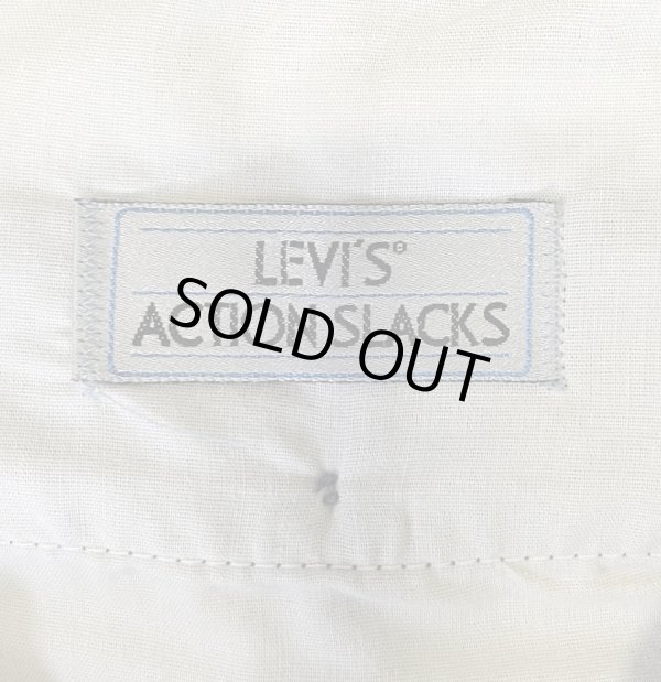 画像2: 90'S LEVIS "ACTION SLACKS" スラックス ブルーヘザー (VINTAGE)