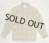 画像: 70'S McGREGOR "SCOTSET" リネン 長袖 オープンカラーシャツ チェック柄 (VINTAGE)