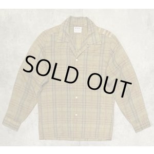 画像: 70'S McGREGOR "SCOTSET" リネン 長袖 オープンカラーシャツ チェック柄 (VINTAGE)