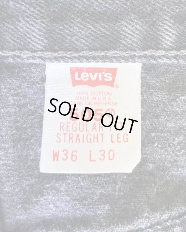 画像2: 00'S LEVIS 505 デニム ブラック W36L30 USA製 (VINTAGE)