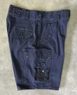 画像4: 90'S RALPH LAUREN ワンプリーツ カーゴショーツ ネイビー USA製 (VINTAGE)