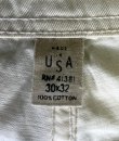 画像2: RRL シンチバック ボタンフライ ペインターパンツ ホワイト USA製 (VINTAGE)