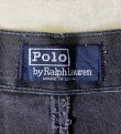 画像2: 90'S RALPH LAUREN "ボックスロゴ" ツープリーツ チノショーツ ブラック USA製 (VINTAGE)