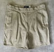 画像1: 90'S RALPH LAUREN "クレストロゴ" ツープリーツ チノショーツ ベージュ USA製 (VINTAGE)