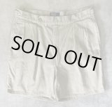 画像: 90'S RALPH LAUREN "クレストロゴ" ツープリーツ チノショーツ ベージュ USA製 (VINTAGE)