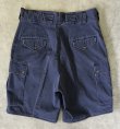 画像5: 90'S RALPH LAUREN ワンプリーツ カーゴショーツ ネイビー USA製 (VINTAGE)