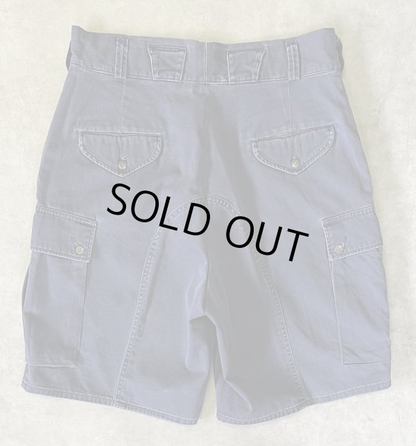 画像5: 90'S RALPH LAUREN ワンプリーツ カーゴショーツ ネイビー USA製 (VINTAGE)