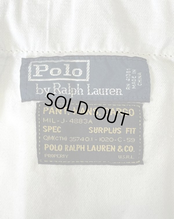 画像2: 90'S RALPH LAUREN カーゴショーツ TALONジップ ベージュ (VINTAGE)
