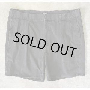 画像: 90'S RALPH LAUREN "ボックスロゴ" ツープリーツ チノショーツ ブラック USA製 (VINTAGE)