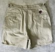 画像5: 90'S RALPH LAUREN "クレストロゴ" ツープリーツ チノショーツ ベージュ USA製 (VINTAGE)
