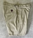 画像4: 90'S RALPH LAUREN "クレストロゴ" ツープリーツ チノショーツ ベージュ USA製 (VINTAGE)
