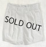 画像: 90'S RALPH LAUREN "ボックスロゴ" ツープリーツ チノショーツ カーキ USA製 (VINTAGE)