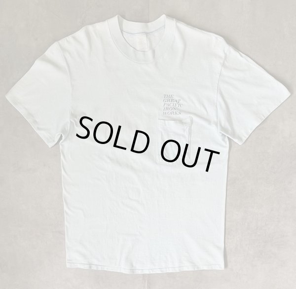 画像3: 70'S THE GREAT PACIFIC IRON WORKS シングルステッチ 半袖 ポケット付き Tシャツ サックスブルー USA製 (VINTAGE)
