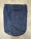 画像5: 40'S アメリカ軍 デニム ランドリーバッグ バラックバッグ インディゴ (VINTAGE)