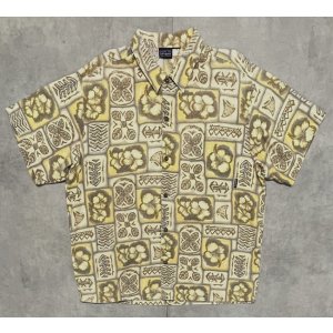 画像: 90'S PATAGONIA コットン 半袖 ACシャツ MAHALO OAK柄 (VINTAGE)