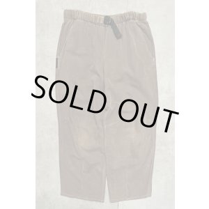 画像: 90'S GRAMICCI 旧ロゴ ヘンプ/コットン ベルト付き クロップドパンツ ブラウン USA製 (VINTAGE)