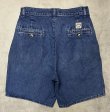 画像5: 90'S RALPH LAUREN "ボックスロゴ" ツープリーツ デニムショーツ インディゴ USA製 (VINTAGE)