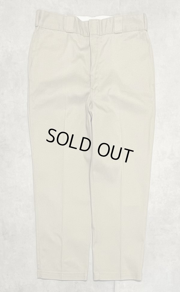 画像3: 80'S DICKIES 874 チビタグ ワークパンツ ベージュ W36L28 USA製 (VINTAGE)