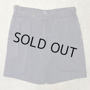 画像: 90'S RALPH LAUREN "クレストロゴ" ツープリーツ チノショーツ ネイビー USA製 (VINTAGE)