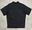 画像3: 90'S RALPH LAUREN "CALDWELL" シルク/コットン ロゴ無し 半袖 オープンカラーシャツ ブラック (VINTAGE)