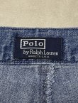 画像2: 90'S RALPH LAUREN "ボックスロゴ" ツープリーツ デニムショーツ インディゴ USA製 (VINTAGE)