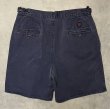 画像6: 90'S RALPH LAUREN "クレストロゴ" ツープリーツ チノショーツ ネイビー USA製 (VINTAGE)
