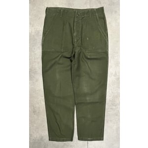 画像: 60'S アメリカ軍 US ARMY "OG107" コットンサテン ベイカーパンツ ミリタリーグリーン (VINTAGE)