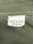 画像4: 60'S アメリカ軍 US ARMY "OG107" コットンサテン 平ボタン ベイカーパンツ ミリタリーグリーン (VINTAGE)