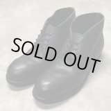 画像: 90'S アメリカ軍 US NAVY "CRADDOCK TERRY INC製" スチールトゥ レザー チャッカブーツ ブラック (DEADSTOCK)