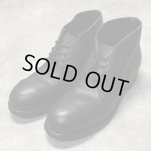 画像: 90'S アメリカ軍 US NAVY "CRADDOCK TERRY INC製" スチールトゥ レザー チャッカブーツ ブラック (DEADSTOCK)