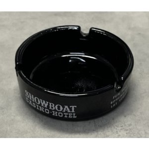 画像: SHOWBOAT CASINO-HOTEL アッシュトレー 灰皿 ブラック (VINTAGE)