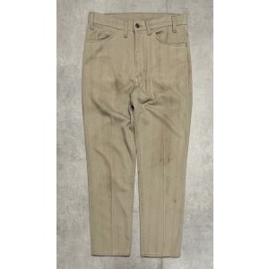 画像: 70'S LEVIS "STA-PREST" BIG E ボタン裏9 スタプレストパンツ ベージュ SCOVILLジップ USA製 (VINTAGE)