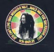 画像2: 90'S BOB MARLEY "POSITIVE VIBRATION" 両面プリント シングルステッチ 半袖 Tシャツ ブラック USA製 (VINTAGE)