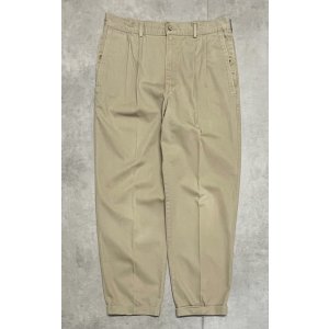 画像: 80'S BANANA REPUBLIC ツータック チノパンツ ベージュ 42TALONジップ USA製 (VINTAGE)