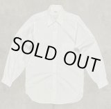 画像: 60'S PILGRIM "FORMEASE COLLAR" マチ付き 長袖 ポプリンシャツ ホワイト USA製 (DEADSTOCK)