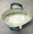 画像5: 80'S LL Bean 2色タグ キャンバス トートバッグ グリーン/オフホワイト USA製 (VINTAGE)