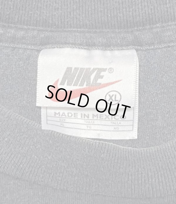 画像2: 90'S NIKE 白タグ シングルステッチ 両面プリント Tシャツ フェードブラック (VINTAGE)