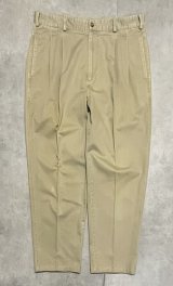 画像: 90'S BROOKS BROTHERS ツータック チノパンツ ベージュ 香港製 (VINTAGE)