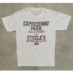 画像: 80'S EXPRESSWAY PARK ALL STARS VS STEELE'S SILVER BULLETS シングルステッチ 半袖 Tシャツ ホワイト USA製 (VINTAGE)