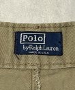 画像2: 90'S RALPH LAUREN ボタンフライ ツープリーツ ミリタリーチノショーツ タン USA製 (VINTAGE)
