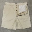 画像4: 90'S RRL 三ツ星タグ ボタンフライ ミリタリーチノショーツ ライトベージュ USA製 (VINTAGE)