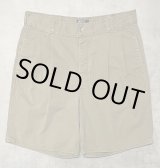 画像: 90'S RALPH LAUREN ボタンフライ ツープリーツ ミリタリーチノショーツ タン USA製 (VINTAGE)