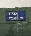 画像2: 90'S RALPH LAUREN "ボックスロゴ" ツープリーツ チノショーツ ダークグリーン TALONジップ USA製 (VINTAGE)