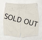 画像: RRL ボタンフライ ミリタリーチノショーツ タン (USED)